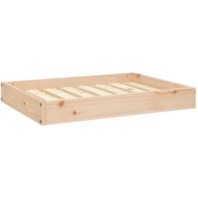 Image of vidaXL Dog Bed 71.5x54x9 cm Solid Wood Pine