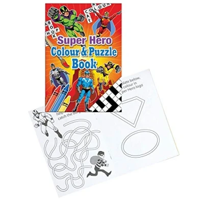 Image of Playwrite 10 x Mini Super Hero Puzzle Activity Books