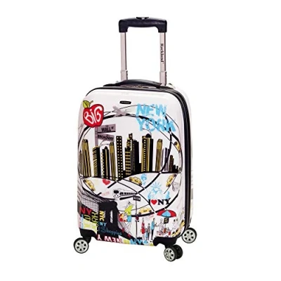 Image of Rockland Departure Hardside Spinner Wheel Luggage, Newyork, Carry On 20&quot;, Melbourne Expandable Luggage