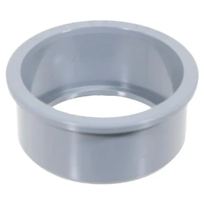 Image of SPARES2GO 50mm Boss Adaptor Solvent Weld Soil Stack Waste Pipe Reducer Push Fit Seal Ring (Grey)