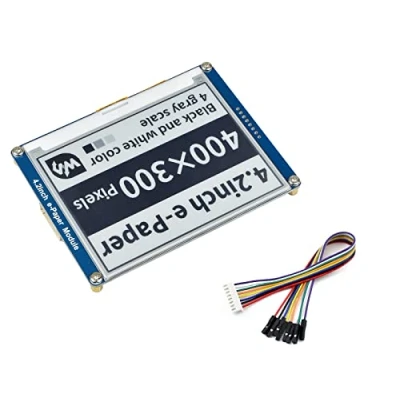 Image of IBest 4.2inch E paper Display Module 400x300 Resolution 3.3V 5V Two Color Ink HAT epaper Screen for Raspberry Pi/Arduino/Nucleo Support Full Refresh,SPI Interface