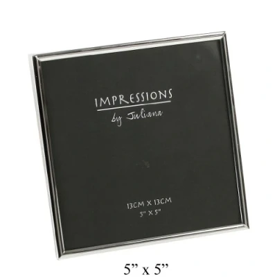 Image of Impressions by Juliana Photo Frame 815655 Chrome 5&#039;&#039;x5&#039;&#039;