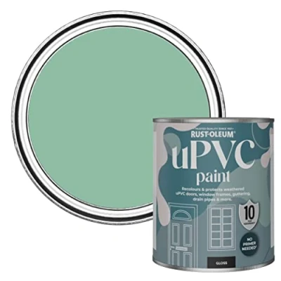 Image of Rust Oleum Green uPVC Door and Window Paint In Gloss Finish Wanderlust 750ml