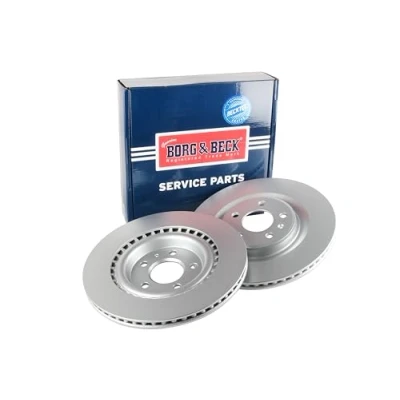 Image of Borg &amp; Beck BBD5246 Brake Disc Pair (Rear): Audi A4, A5, A6 09
