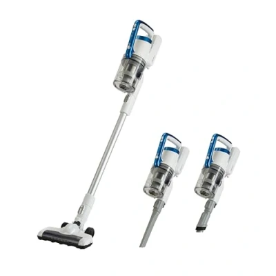 Image of Amazon Basics 2 in 1 Cordless Vacuum Cleaner with BLDC Motor 350W 0.7L White and Blue