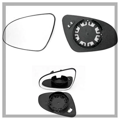 Image of Fits Toyota Yaris, For 2006 to 2011 JUN Heated Base Convex Wing Mirror LEFT HAND (UK Passenger Side)