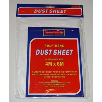 Image of Polythene Dust Sheet Heavy Duty Water Proof