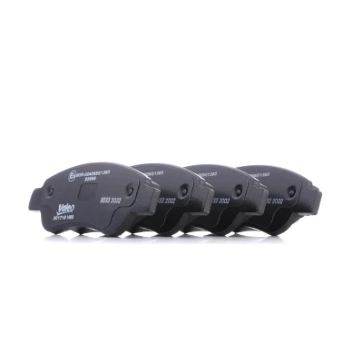 Image of 044650H010, 044650H020, 044650H030, 044650H031, 04465YZZDT Brake pad set VALEO 301718 TOYOTA: Aygo, CITROËN: C1 II, PEUGEOT: 108 Hatchback