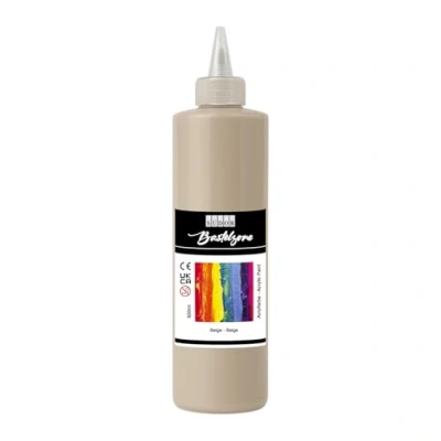 Image of Acrylic Paint 500 ml High Pigmented Paint, Artist Colour (Beige)