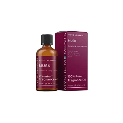 Image of Mystic Moments Musk Fragrance Oil 100ml Perfect for Soaps, Candles, Bath Bombs, Burners, Diffusers and Skin &amp; Hair Care Items