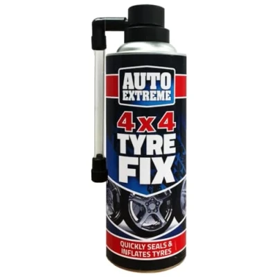 Image of AlezyB 1 x Quick Tyre Fix Emergency Flat Spray Paint Aerosol to Repair Temporary Instant of Deflated Easy &amp; Sealant 450ml