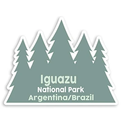 Image of 2 x 10cm Iguazu South America Vinyl Stickers Fun Travel Luggage Sticker #30425 (10cm Wide)