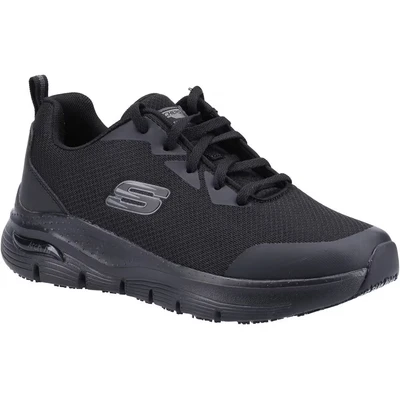 Image of Skechers Women&#039;s Arch FIT SR Sneaker, Black Textile/Synthetic, 5.5 UK