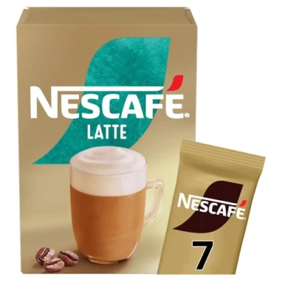 Image of NESCAFÉ Latte Instant Coffee 7 Sachets, 100percent Responsibly Sourced Pack of 1