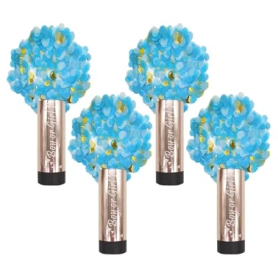 Image of 4 Piece Confetti Salute, Party Poppers, Cannonballs, Gender Reveal Salute For Baby Shower,