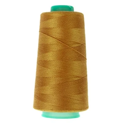 Image of Jeans Sewing Thread Spool Polyester Machine 20s/2 Gold