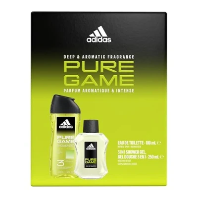 Image of adidas Pure Game Giftset including an Eau de Toilette 100ml and Shower Gel 250ml