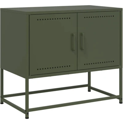 Image of vidaXL TV Cabinet Olive Green 68.5x39x60.5 cm Steel