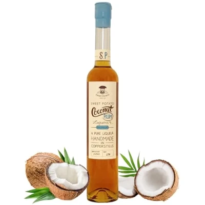 Image of The Sweet Potato Spirit Coconut Rum 22% ABV, Made with Handpicked Potatoes &amp; Natural Ingredients Vegan Flavoured Alcohol Vanilla Notes for Cocktails Desserts 50cl
