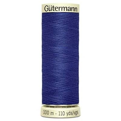 Image of Gutermann Sew All Polyester Thread, 100Mtr, Polo Blue (0218), 5.5 x 1.8 cm