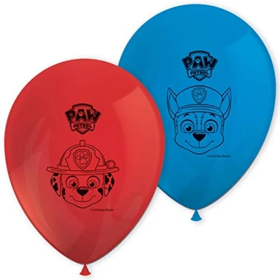Image of Paw Patrol Latex Printed Balloons, Pack of 8