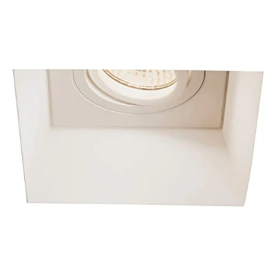 Image of Blanco Square Adjustable Recessed Spotlight Plaster, GU10