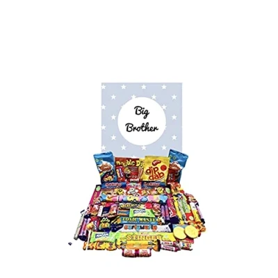 Image of Big Brother pick n mix The ultimate retro sweet selection 70s 80s Box Hamper Present gift for Christmas Birthday New Baby