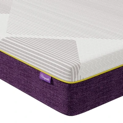 Image of Vesgantti Double Mattress, 18CM Gel Memory Foam Mattress with CertiPUR US Certified for Pressure Relief &amp; Cooling Comfort Medium, 135x190x18cm, Grape Purple