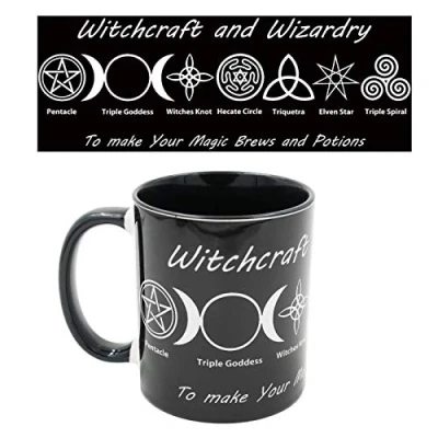Image of Stunning Witches Brew Mug Black Witchcraft and Wizardry Tea/Coffee Make Your Special Brews Potions