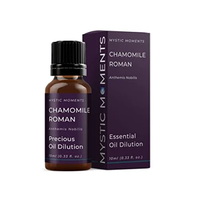 Image of Mystic Moments Chamomile Roman Precious Oil Dilution 10ml 3% Jojoba Blend Perfect for Massage, Skincare, Beauty and Aromatherapy