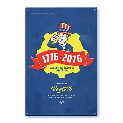 Image of Fallout 76 Tricentennial Poster Metal Lithograph