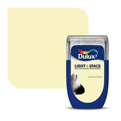 Image of Dulux Light &amp; Space Tester Paint, Lemon Spirit, 30 ml