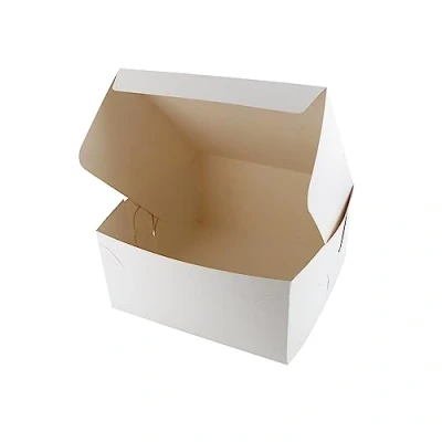 Image of Culpitt Bakery Box, 6&quot; x 6&quot;, White Folding Box For Cake, Cookies, Sandwiches, Cake Slices, Pastries, Take Aways, And Soaps, Gift Boxes 10 Pack