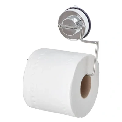 Image of Blue Canyon Gecko Toilet Roll Holder, Shower Caddy with Quick Lock vacuum Suction Cup, No Drill and Screws Required, Removable, Reusable Repositionable, Holds Upto 5kg, Stainless Steel