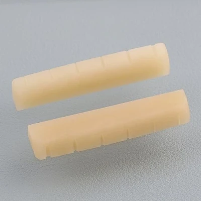 Image of LYWSMSK Unbleached Pre Slotted Acoustic Guitar Bone Nut for YMH LL &amp; A Series 44x5x9mm (2 pack)