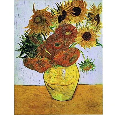 Image of Moruska Sunflowers by Vincent Van Gogh Jigsaw Puzzle 1000 Piece Classic Art Painting Puzzles for Adults