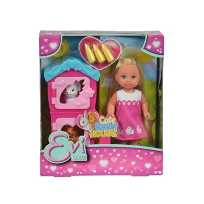 Image of Simba 105733065 Doll Set Evi Love Rabbit House, Multicolored, One Size