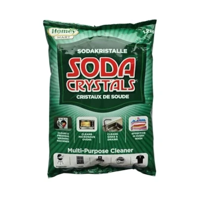 Image of Soda Crystals Multipurpose Cleaner Cleans Washing Machine Sinks Drains Laundry Stain Remover 1.2 kg