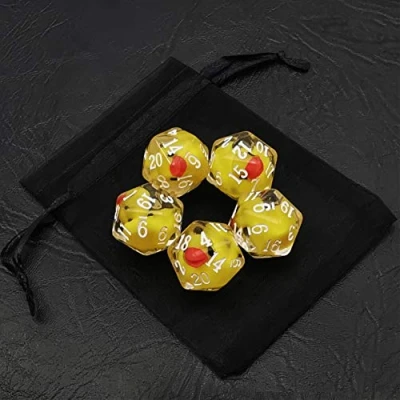 Image of Bescon Yellow Duck 20 sides Dice Set of 5, D20 5pcs