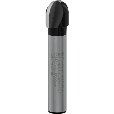Image of Bosch 2608628632 Core Box Bit for Routers with Two Flutes and Tungsten Carbide (Radius 4.7mm)