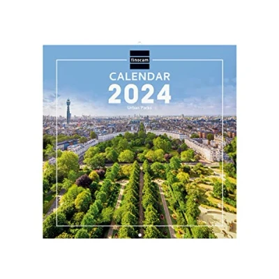 Image of Finocam Parks International Wall Photo Calendar 2024 January December (12 months)