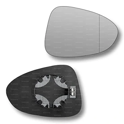 Image of Less4spares Replacement Wing Mirror Glass Right Compatible with Vauxhall Zafira Tourer 2011 2018 CLIP ON Driver Off side Heated Blind Spot