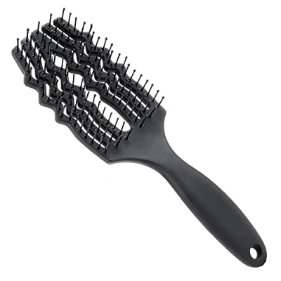Image of Hair Wet Brush Shower Detangler Paddle Detangling Hairbrush Vented Quick Blow Dry for Long Thick Curly Straight