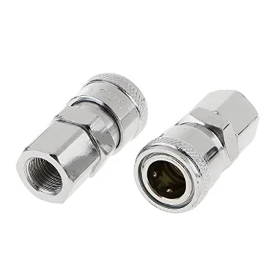 Image of SF20 1/4 BSP Female Thread Quick Release Coupler Connector Air Line Hose Coupling Compressor Pack of 2