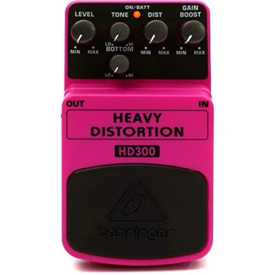 Image of Behringer HD300 HEAVY DISTORTION Effects Pedal,Pink