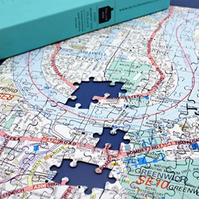 Image of Personalised Ordnance Survey London Street Map Jigsaw Puzzle 400 piece