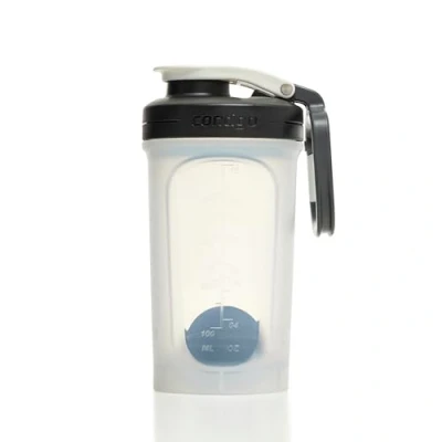 Image of Contigo Shake &amp; Go 2.0 Protein Shaker Bottle with Mixer Ball Large BPA Free Blender Ideal for Powder, Nutrition Shakes or Smoothies Leak Proof Sports Salt 590 ml