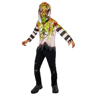 Image of Bristol Novelty 1000228XS000 Toxic Kids Fancy Dress, Boys, Multicolour, 4 5 Years