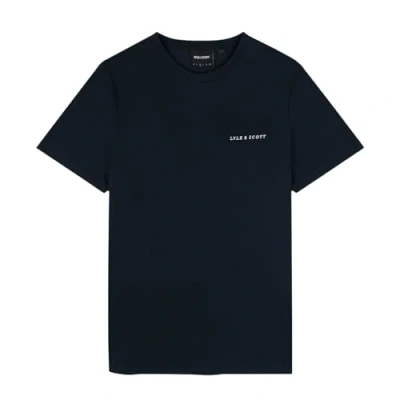 Image of Lyle &amp; Scott Mens Embroidered T Shirt (Dark Navy) L