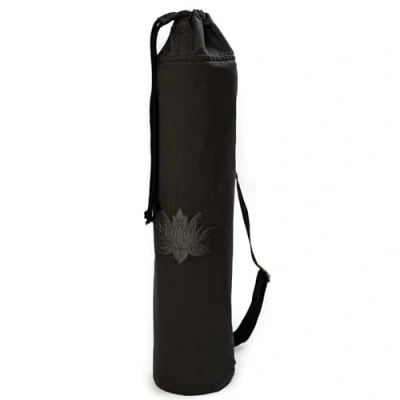 Image of Yoga Studio GOTS Organic Cotton Lotus Bag with Adjustable, Webbing Shoulder Strap (Grey)